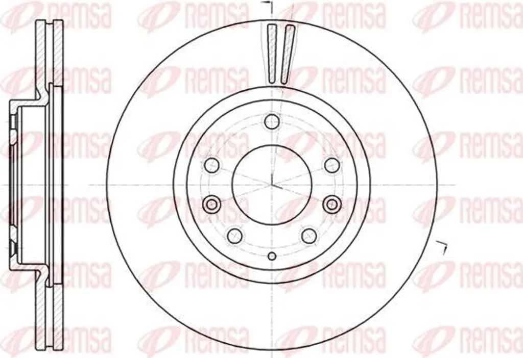 REMSA 61235.10 Disque de Frein Haute Qualité compatible OE G33Y3325X