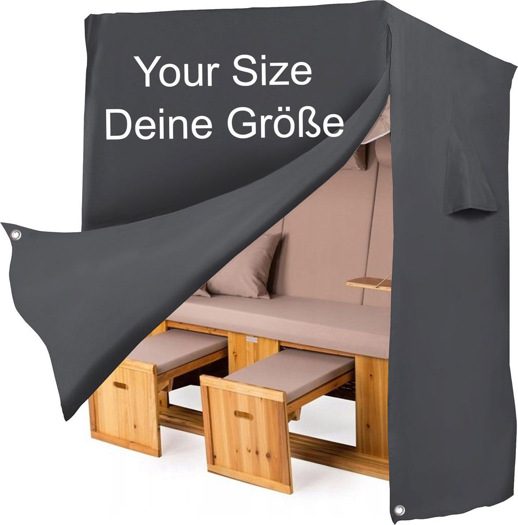 Strandkorb Schutzhülle, Maßanfertigung, Cordura PU, Produktbild 