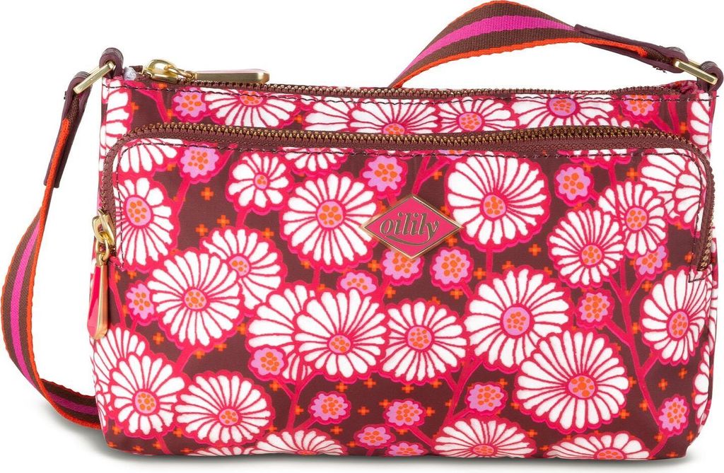 Oilily Schultertasche Umhängetasche Xena Shoulder Bag Chocolate mehrfarbig