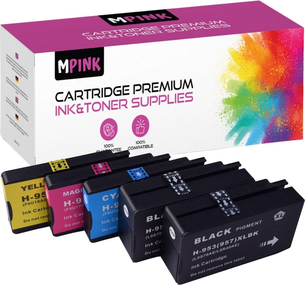 5x Druckerpatronen für HP L0S70AE F6U16AE F6U17AE F6U18AE CMYKK OfficeJet Pro 7700 8210 8720 Series