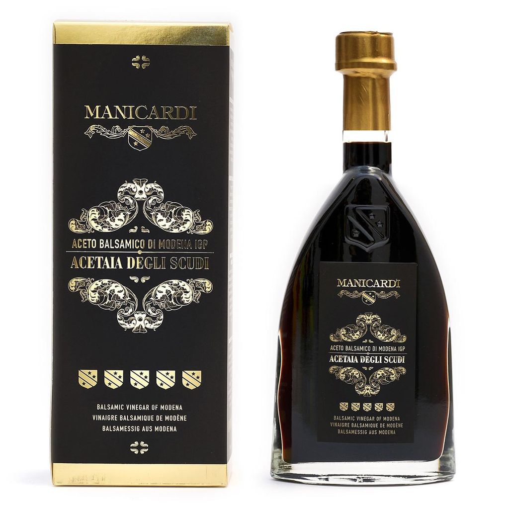 Balsamico-Essig aus Modena I.G.P. 5 Scudi, 250 ml - ohne Farbstoffe 100% natürlich