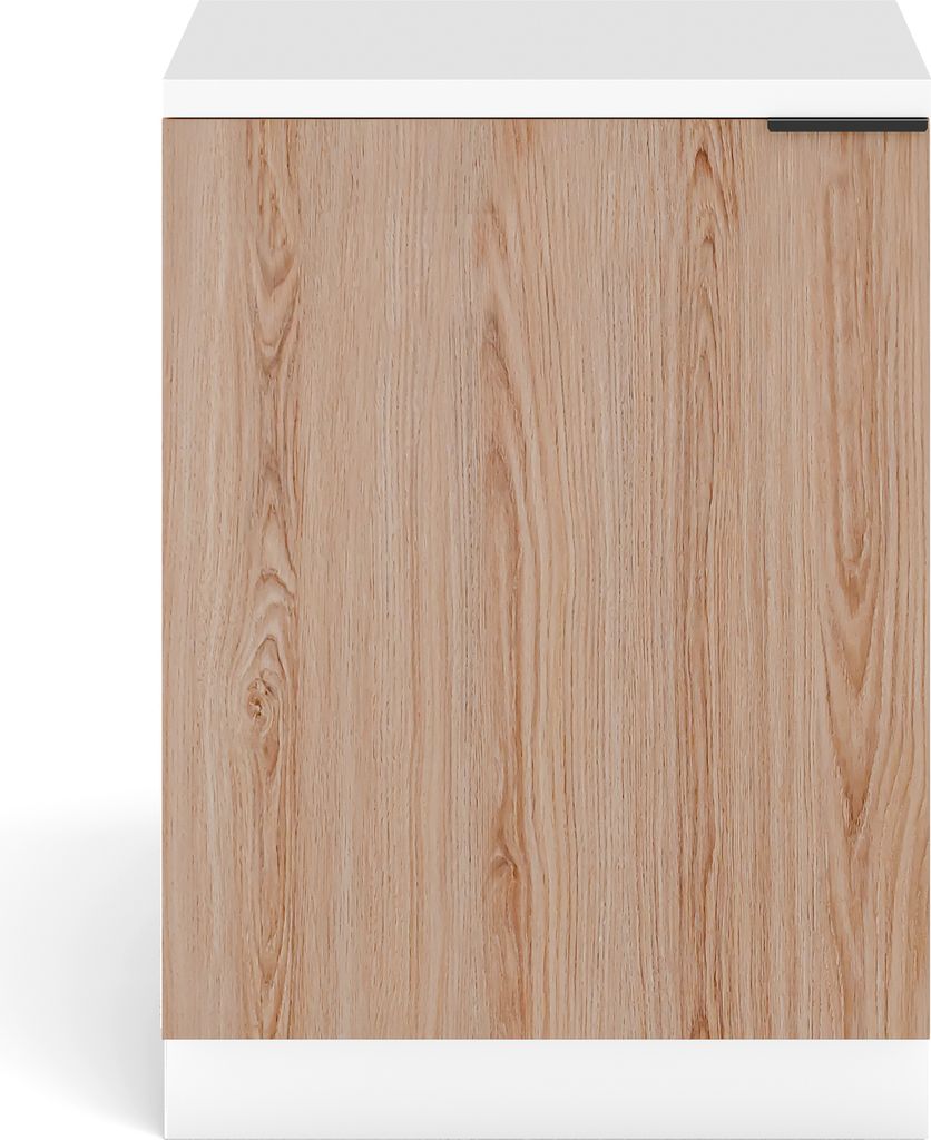 Blumfeldt Küchenschrank Mit Arbeitsplatte - Moderner Spülenunterschrank, 30 mm MDF, Soft-Close, Verstellbare ABS-Füße, Melaminbeschichtet, Wei...