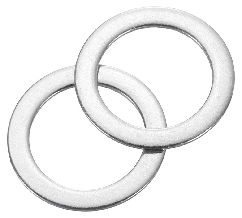 120 runde Dichtungsringe M8 x 12 x 0,2 mm, Edelstahl, silberfarbenes Ringset, flache Dichtungsringe für Schrauben, Muttern und Gewindestangen