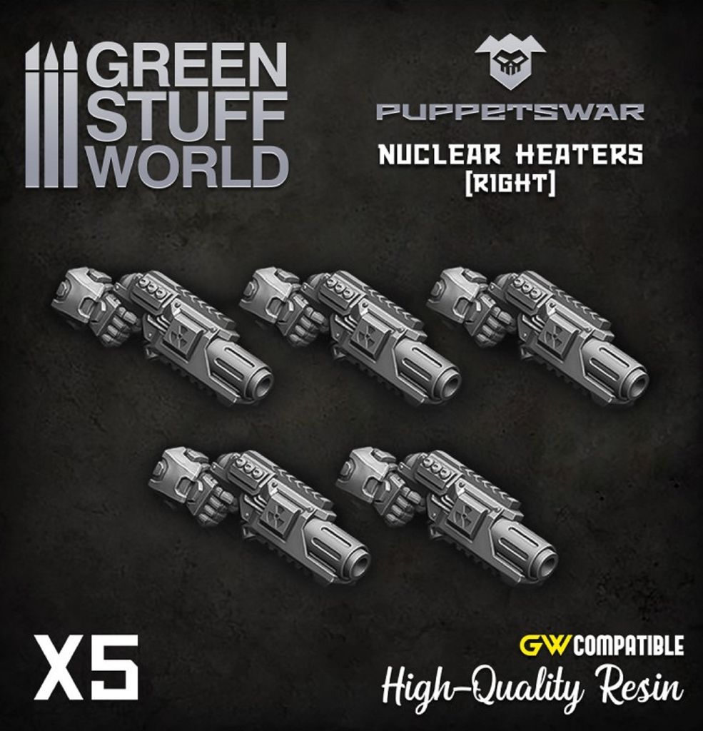 Puppetswar - Nuklear Heaters Rechts, Resin, 28/32mm