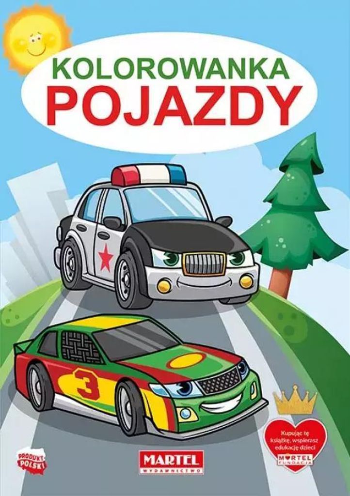Kolorowanka dla dzieci Pojazdy