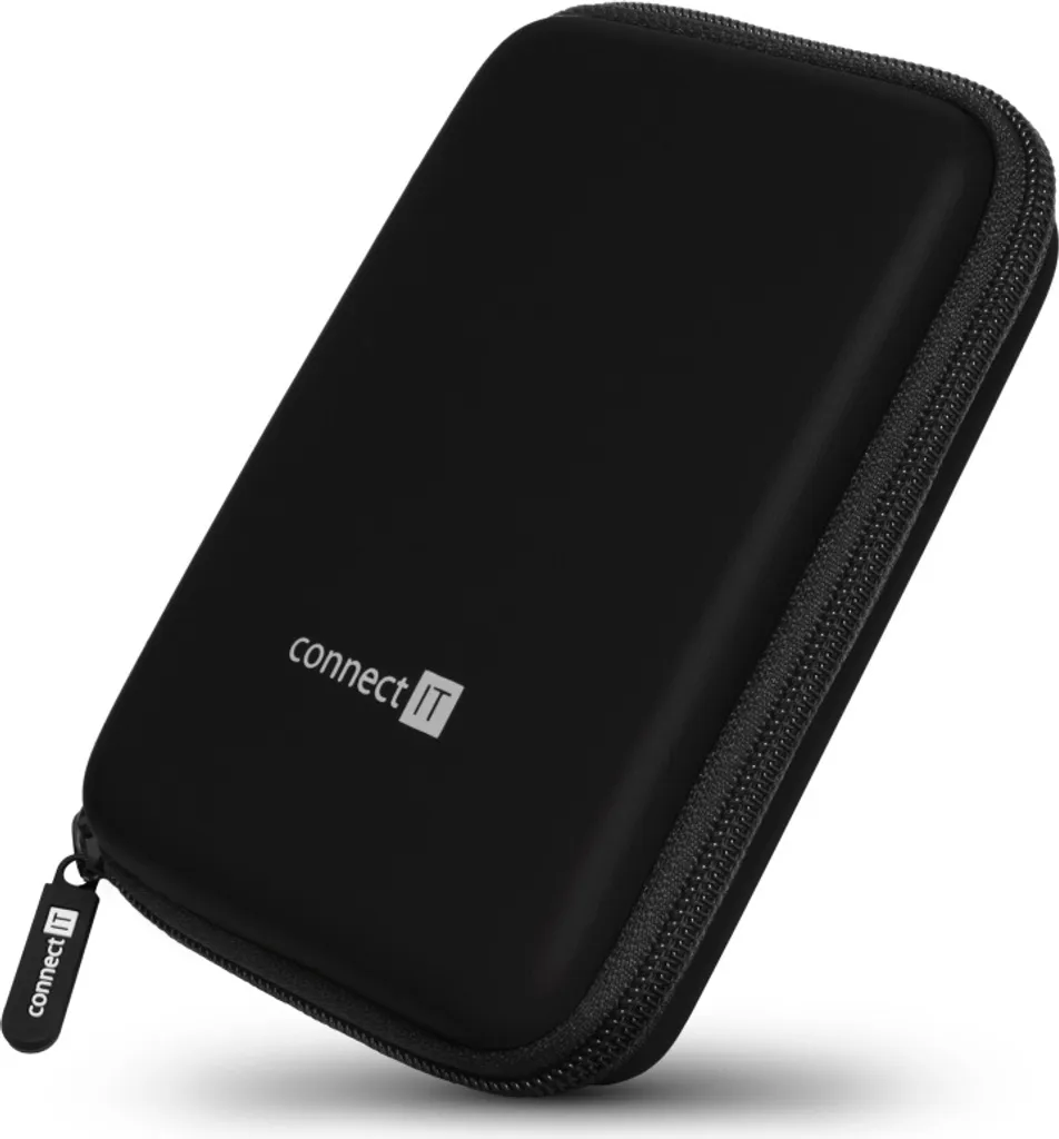 CONNECT IT Custodia Rigida da Viaggio per HDD 2.5" - Nera e Resistente