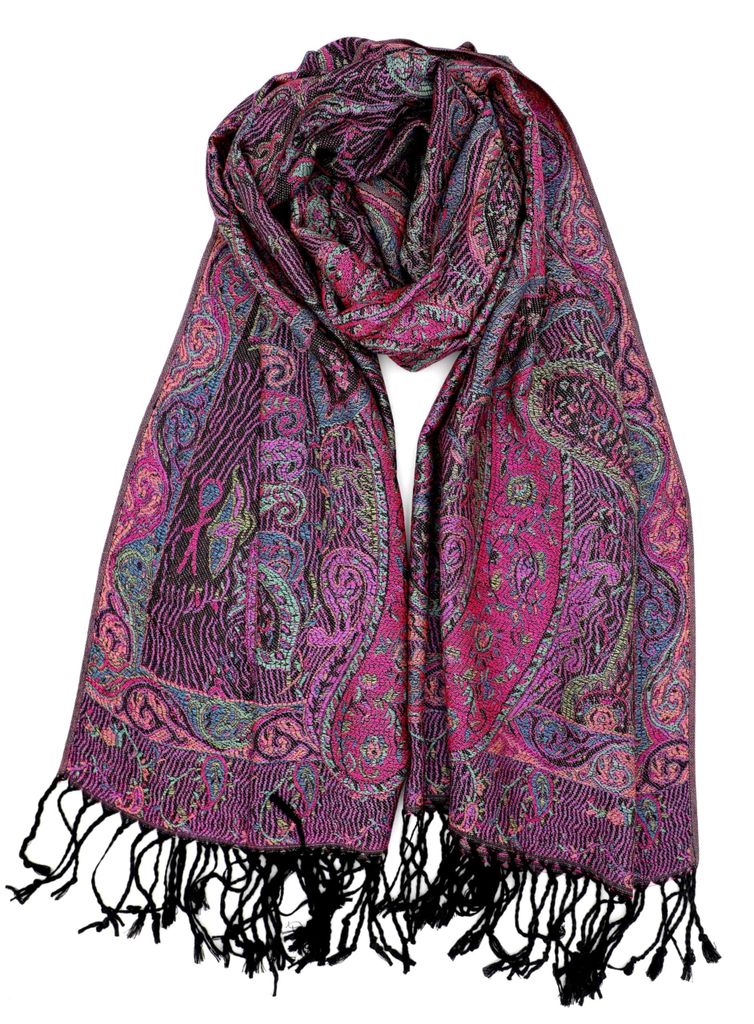 Omgoods - Pashmina Sjaal met Paisley Patroon voor Dames, Productafbeelding 
