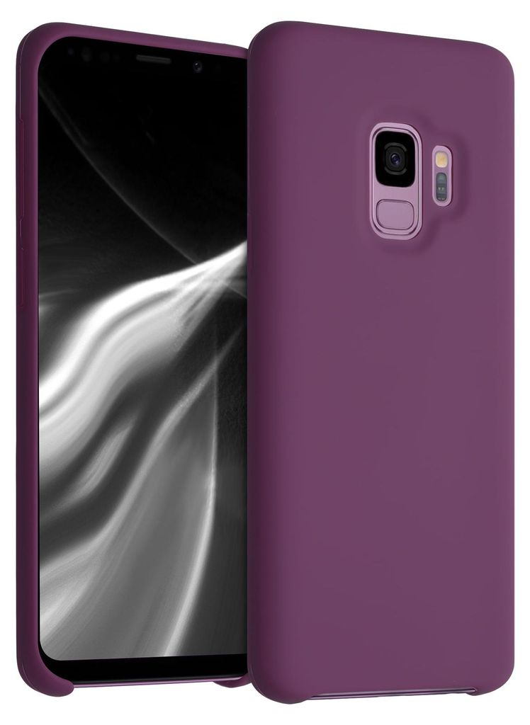 kwmobile Handyhülle für Samsung Galaxy S9 Hülle - Case Silikon - Kabelloses Laden - Schutzhülle Cover in Magenta Lila