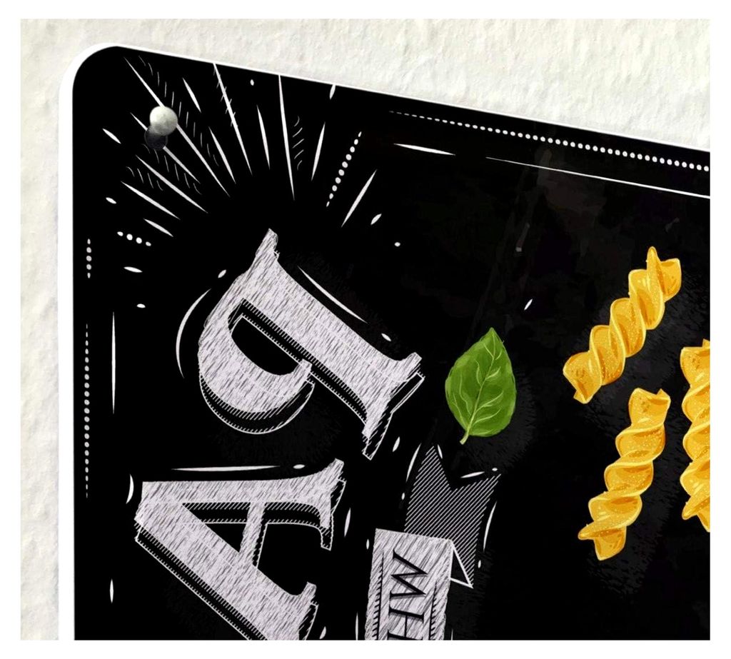Vintage Retro Metallschild für die Wand - Blechposter für Restaurant und Küche