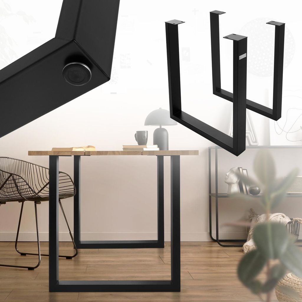 ML-Design sada 2 rámov na stôl Š70xV74 cm v tvare U, kov, Obrázok produktu 
