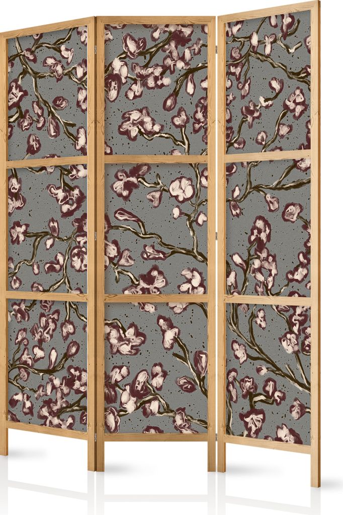 Paravent 135x172 cm 3-teilig einseitig eleganter Produktbild 