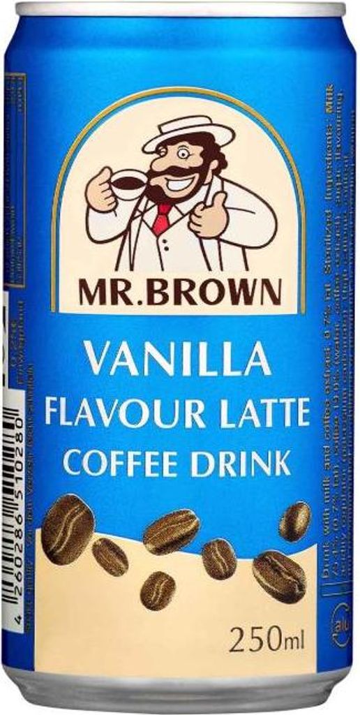 Mr. Brown Coffee Drink Vanilla Latte 250ml