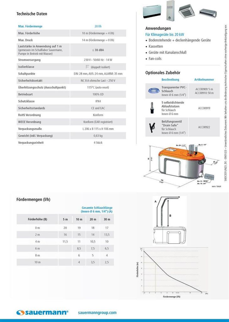 Sauermann Si-60  Schwingkolbenpumpe Produktbild 