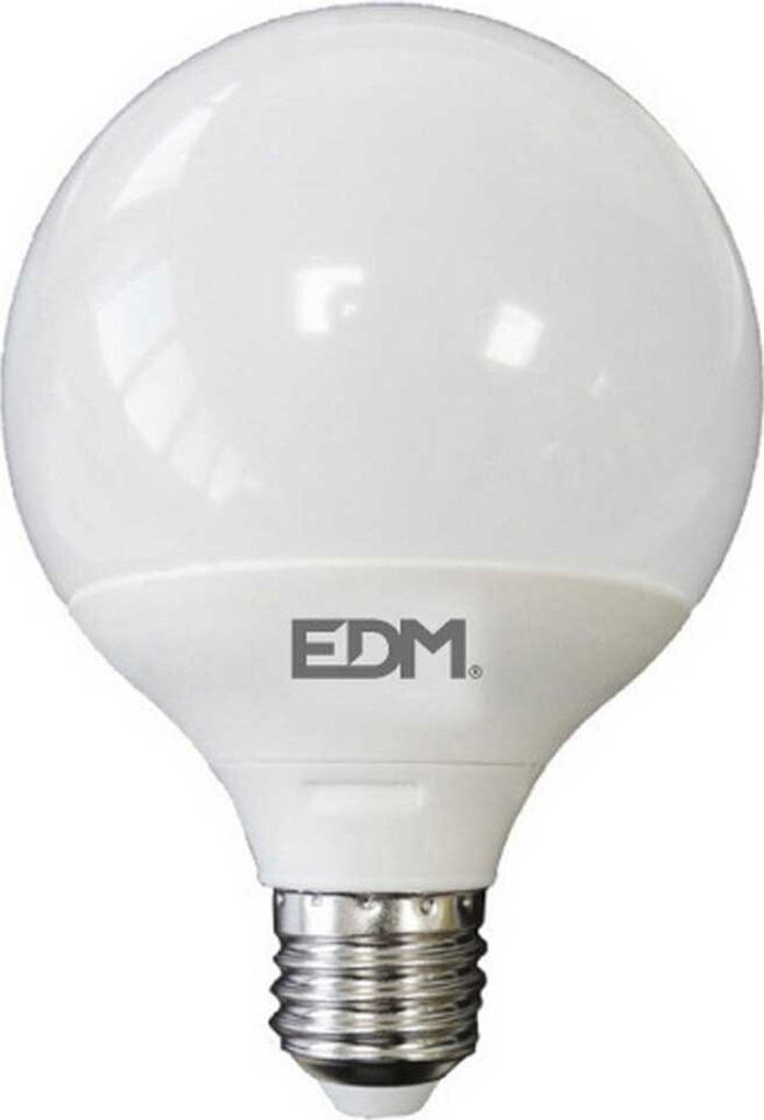 Led kugelbirne ø95mm e27 10w 810lm 6400k kaltlicht ø9,5x12cm edm