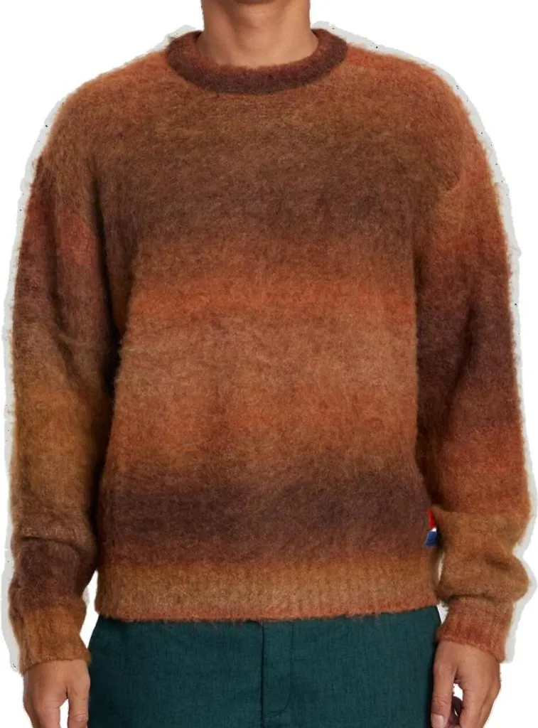 Sweater RVCA Spun Spirit Studio Red Earth XL, pull casual confortable