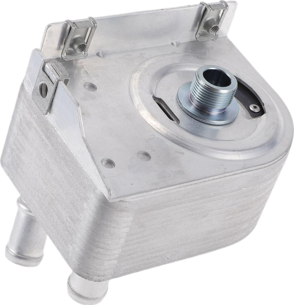 1 Stk. Motoröl-Kühler für Jeep Cherokee 2017 Motor Getriebeöl-Kühler mit Bolzen Nr. 05047370AC Silberfarbene Aluminiumlegierung