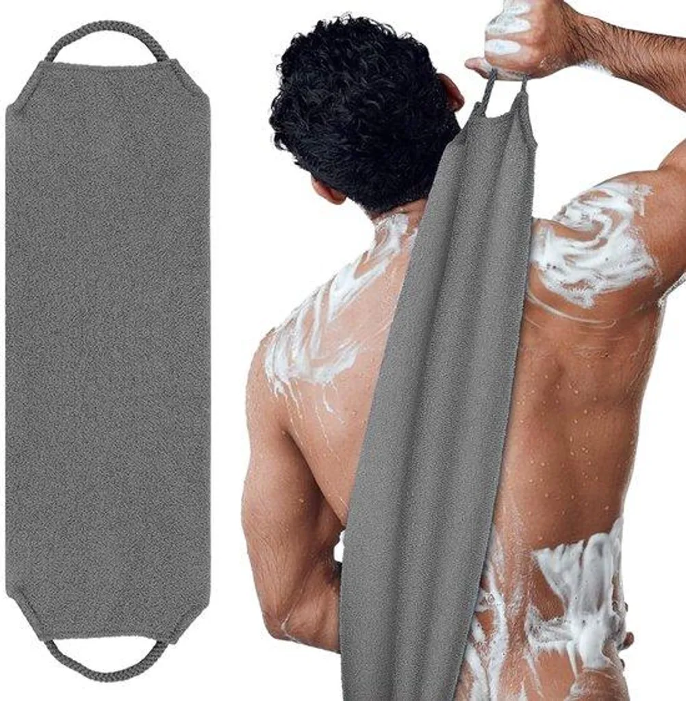 Brosse de douche double face pour massage et gommage corporel bio