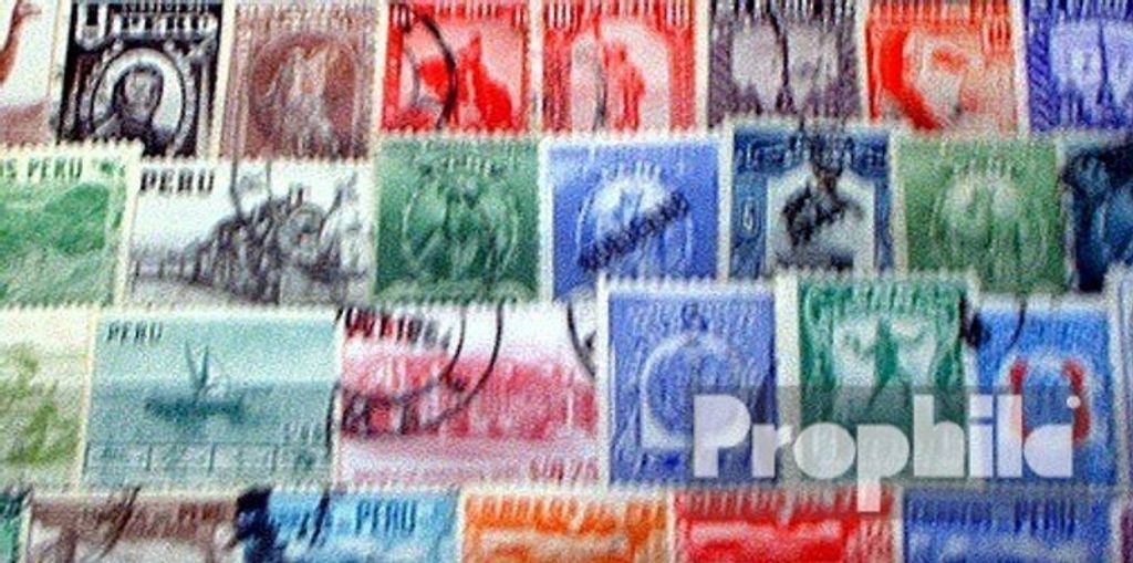 Briefmarken Peru 50 verschiedene Marken Produktbild 