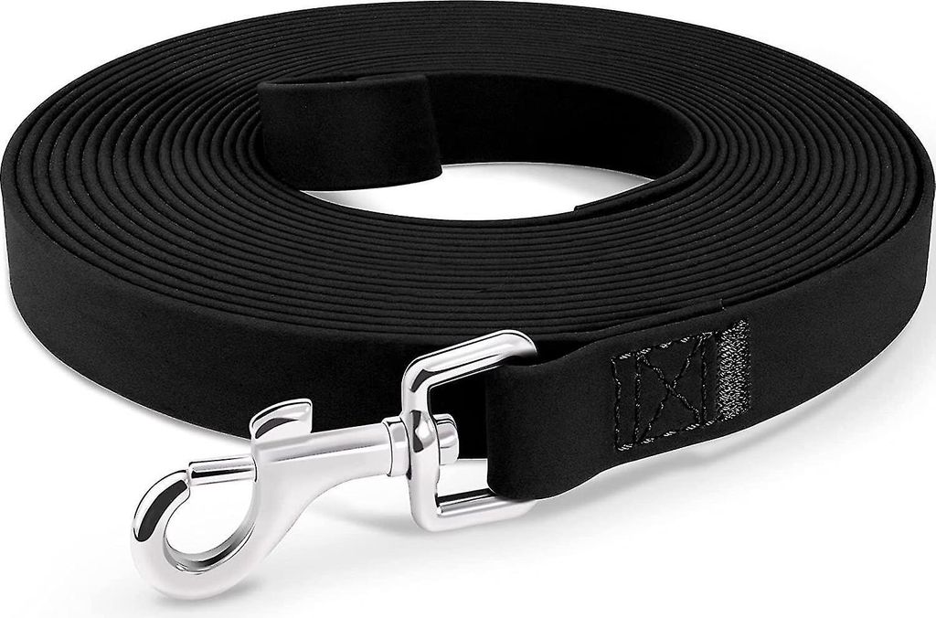 Schleppleine 20 M Für Hunde, Wasserfeste Laufleine Für Hunde, Starke Lange Hundeleine Für Mittelgroße, Große Und Sehr Große Hunde (Schwarz 20 M)