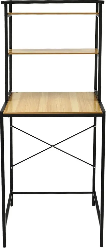 Étagère pour lave-linge 3 niveaux en métal et MDF blanc - Max 30kg