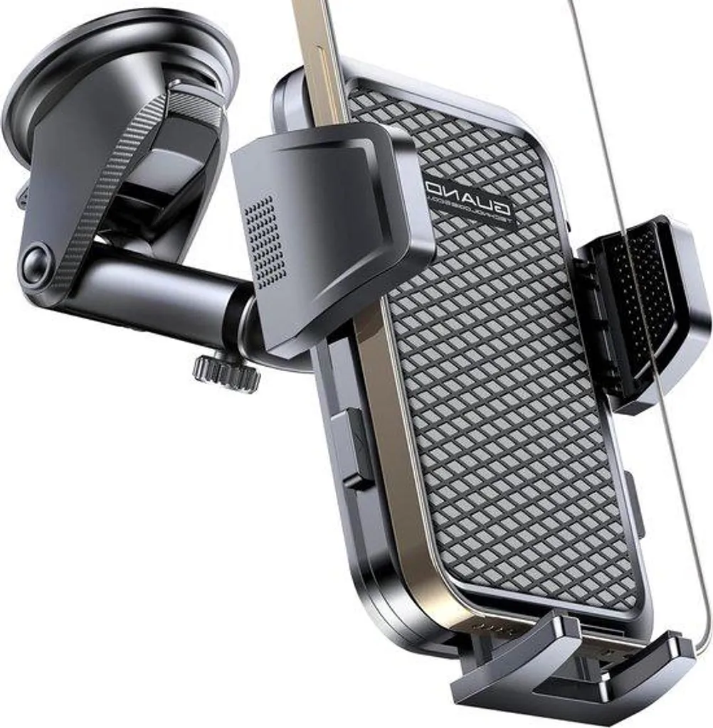 Support de téléphone voiture rotatif 360° en silicone noir universel
