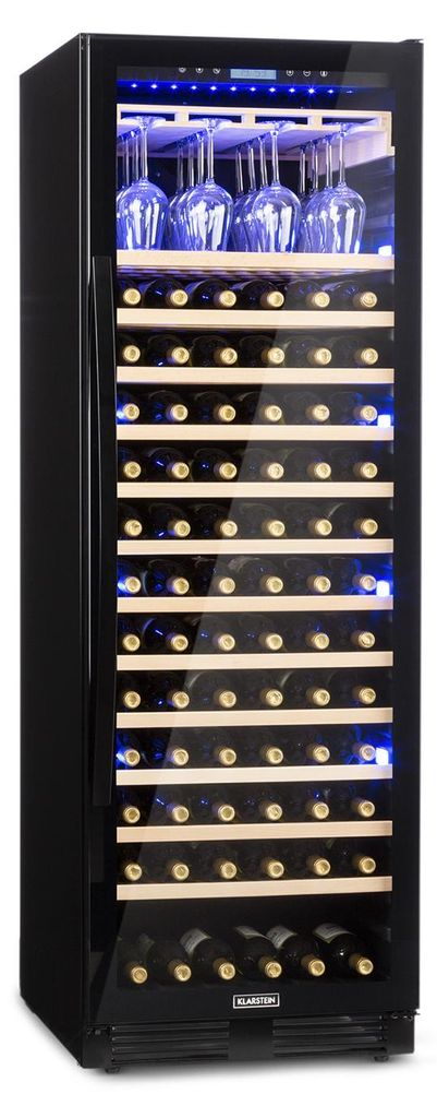 Klarstein vinotéka, vstavaná, slim, 433 l, sklenené dvere, Obrázok produktu 