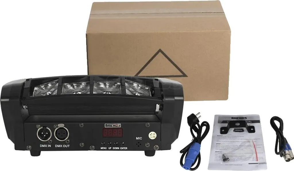 Projecteur DMX 8x6W à intensité variable pour jeux de lumière de scène