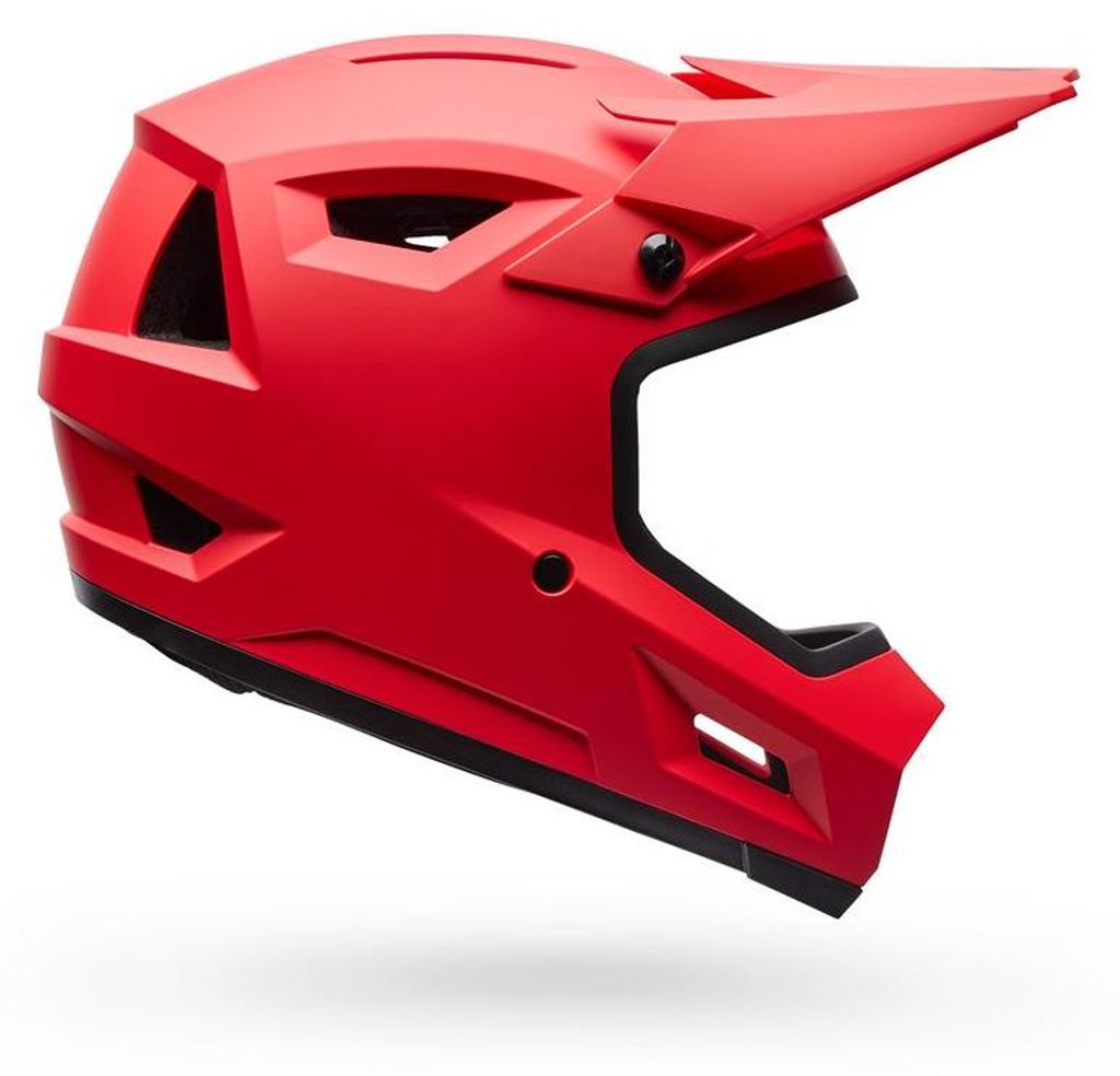 Bell Sanktion 2 Downhill-BMX-Fullface-Helm, robuste ABS-Schale, Rot, Größe L