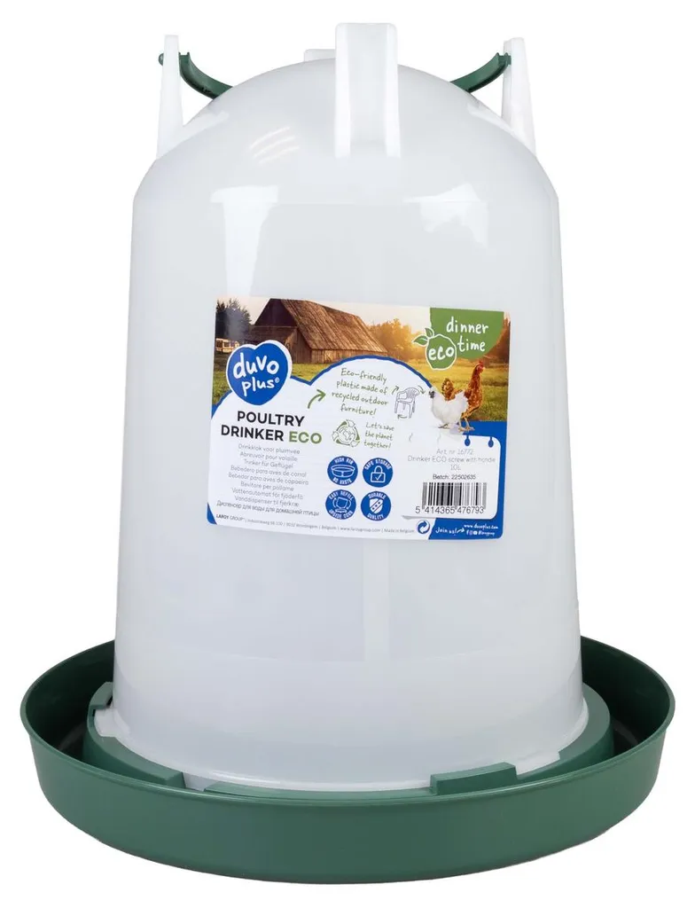 Abreuvoir automatique 10L Duvo+ ECO pour l'hydratation de vos poules