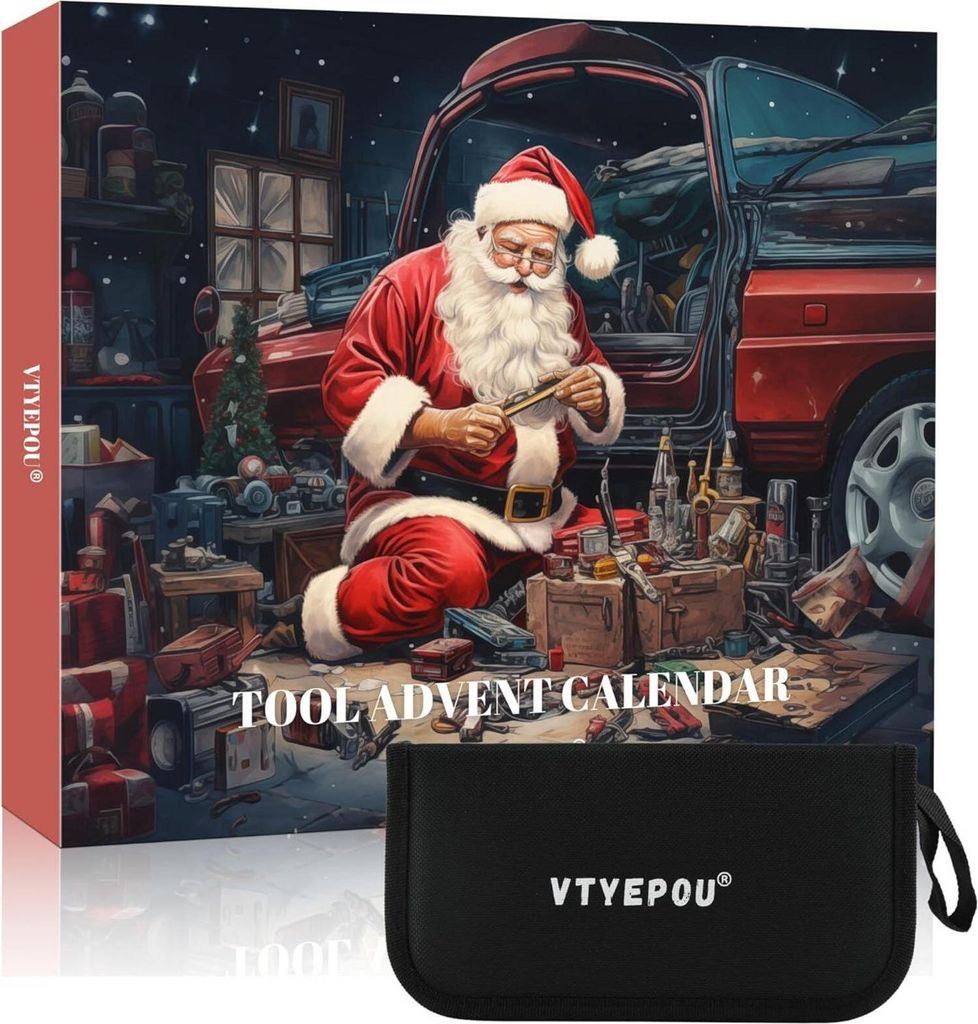 VTYEPOU Adventskalender Werkzeug-Set für Männer 24-in-1 Produktbild 