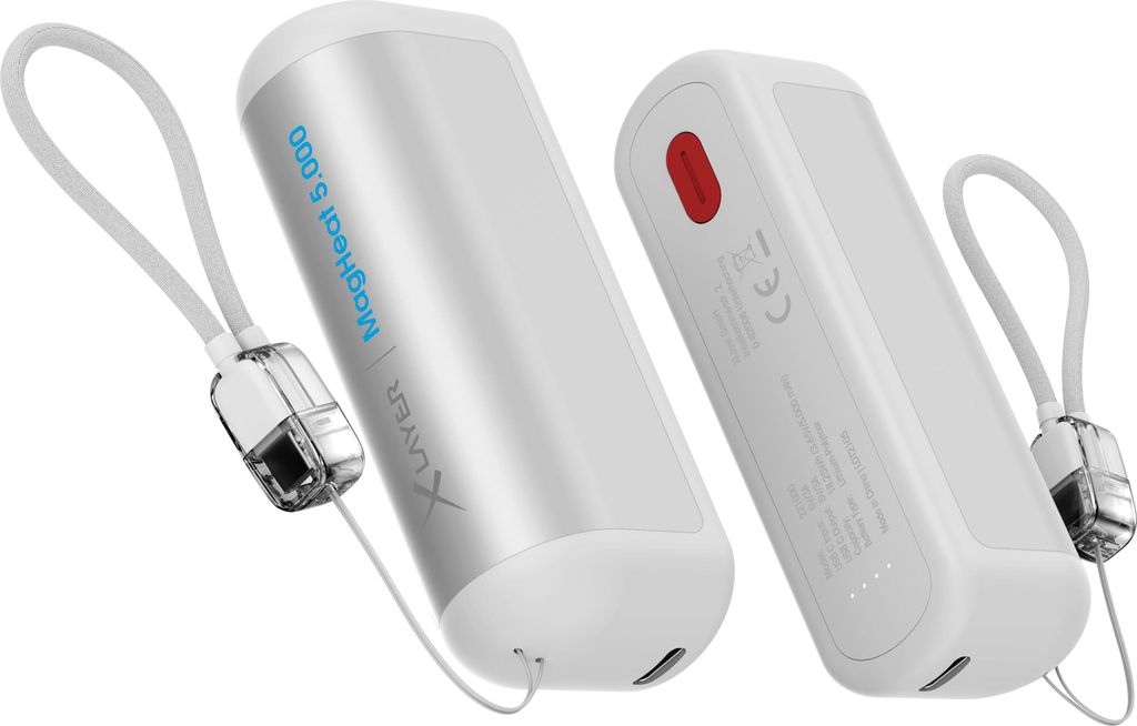 XLayer Powerbank Plus + Handwärmer Duo 2x 5000mAh, Weiß Produktbild 