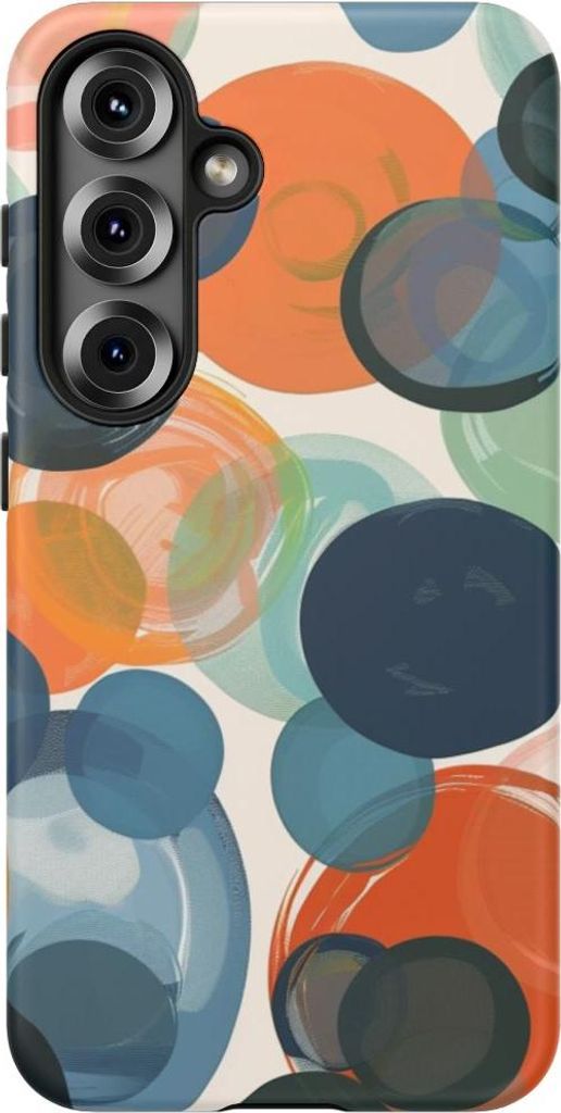 Bunte, überlappende Kreise – Hülle Kompatibel mit Samsung Galaxy S25