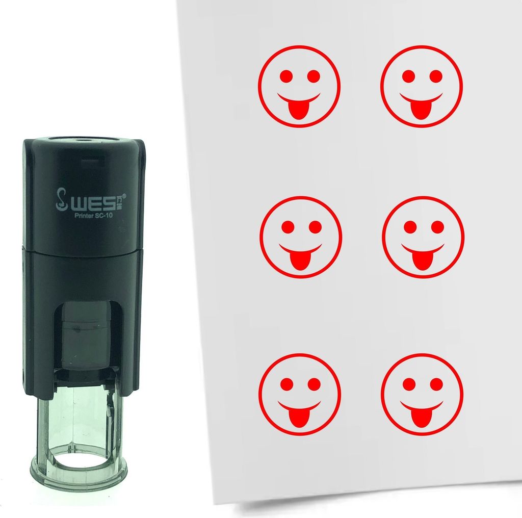 CombiCraft Selbstfärbender Stempel 'Lustiger Smiley' in der Produktbild 