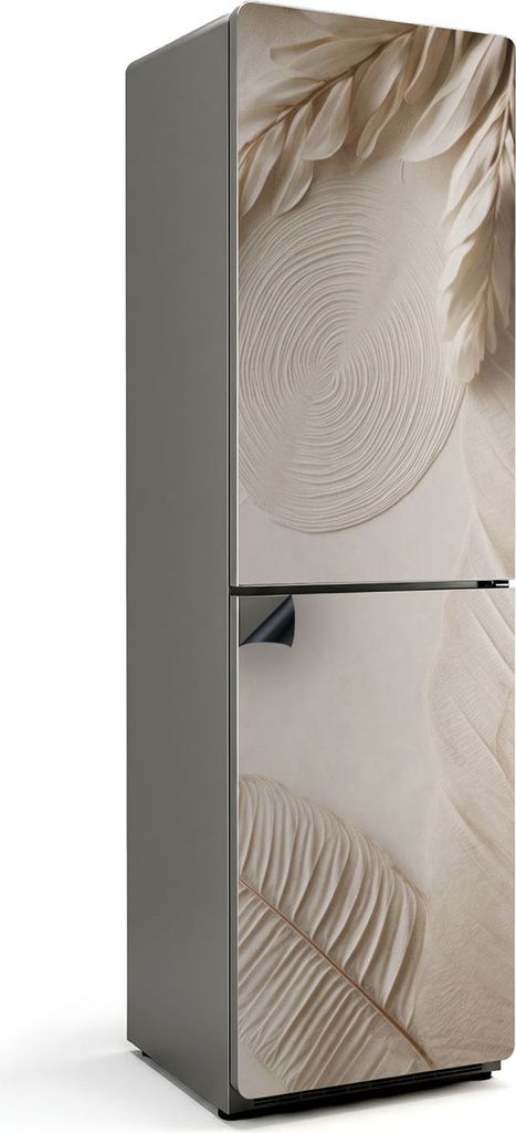 Minimalistisches Pflanzenarrangement – Magnetische Kühlschrank Abdeckung – Dekorfolie magnetisch Küche – Kühlschrank Magnet Deko – selbs...