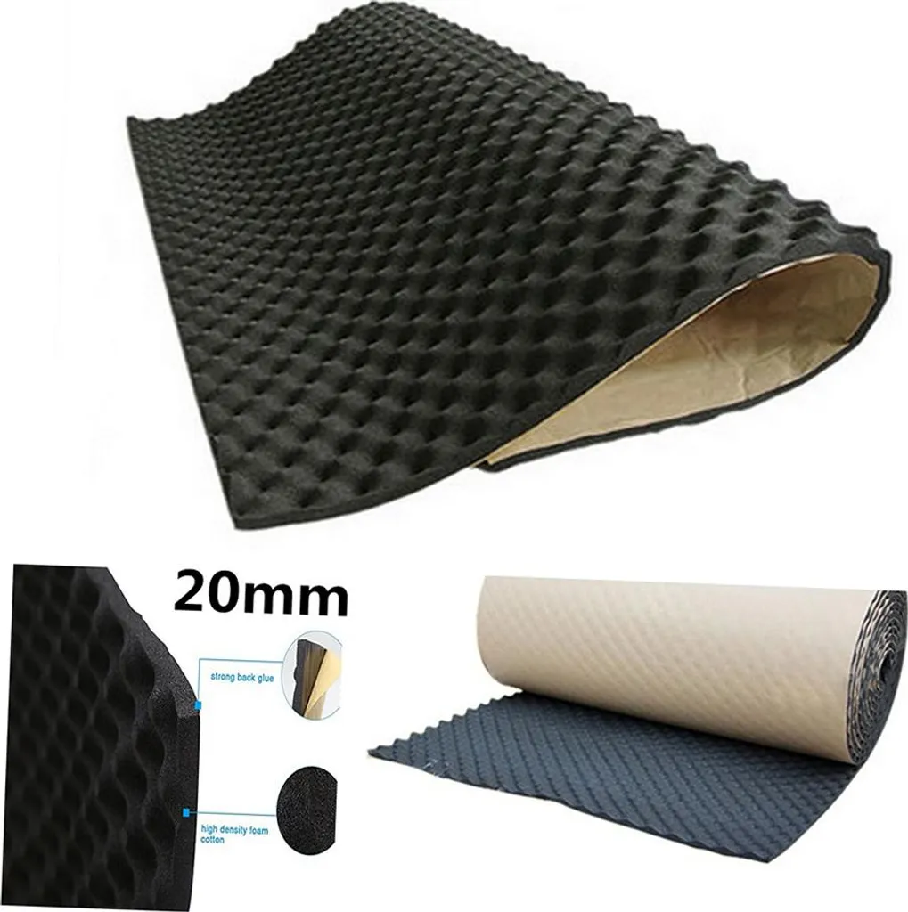Isolant pour Caisson de Basses et Voiture - Mousse Acoustique de 20 mm - 6