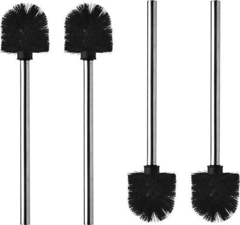 Brosse de toilettes noire en acier inoxydable amovible haute qualité