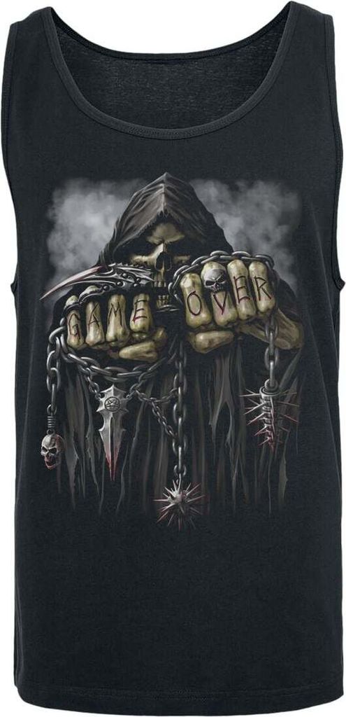 Spiral Tank-Top Herren Game Over schwarz XL