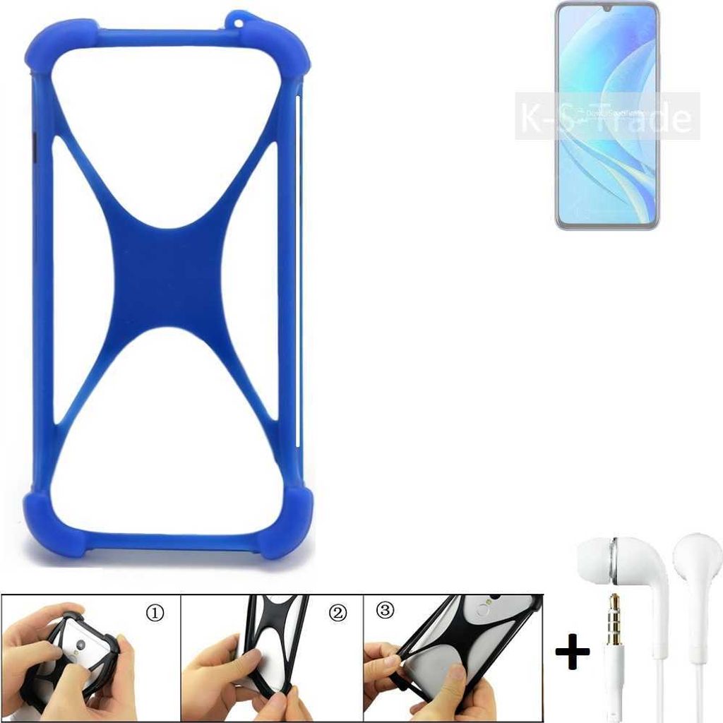 Bumper kompatibel mit Huawei Enjoy 50 Schutzhülle Handyhülle Silikon Schutz Hülle Cover Case Silikoncase Silikonbumper TPU Softcase Smartphone,