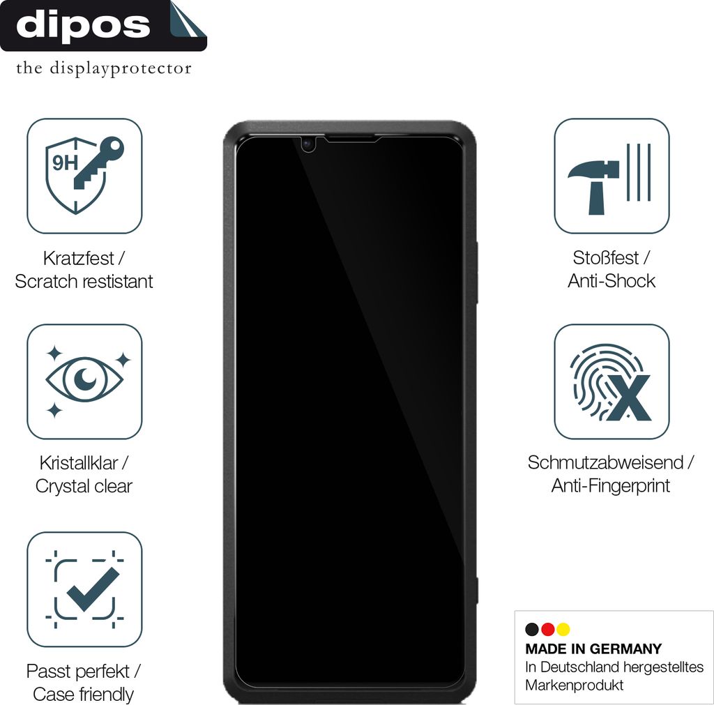 Dipos Displayschutzfolie Für Sony Xperia L – 2x, Kratzfest, Blasenfrei
