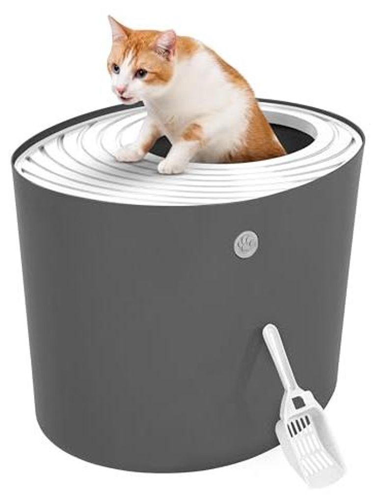 Iris Ohyama kattenbak met schep, geschikt voor katten tot 7 Productafbeelding 
