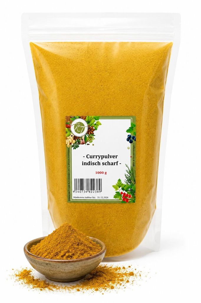 KT 1000 g / 1 Kg Curry Pulver indisch Curry Gewürzmischung Produktbild 