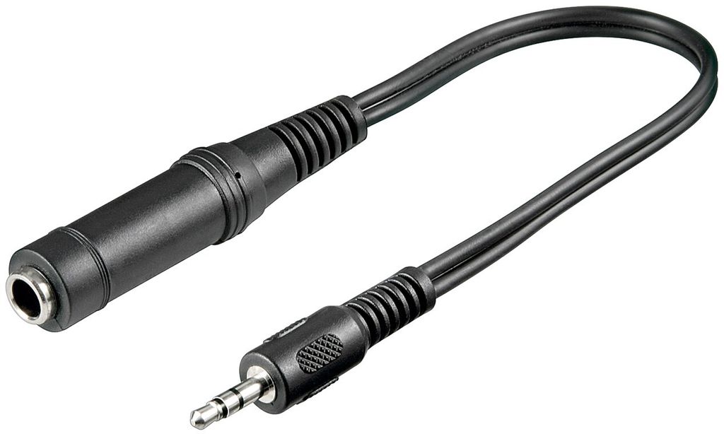 Goobay 50470 Adattatore per cuffie, da spina 3,5 mm a presa Immagine del prodotto 