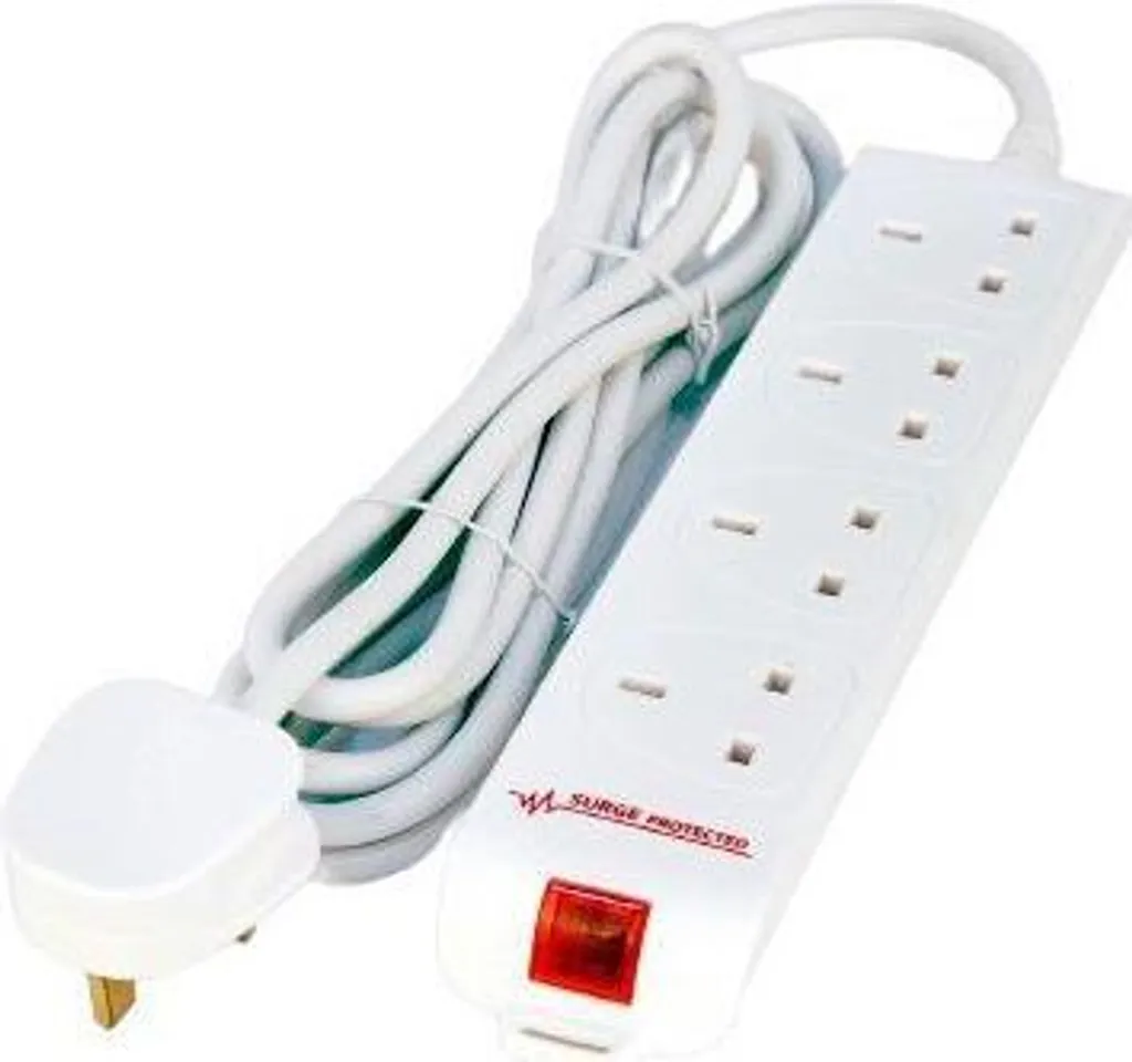 Multipresa Professionale Microconnect 4 Outlet UK - Sicurezza Interni 2m
