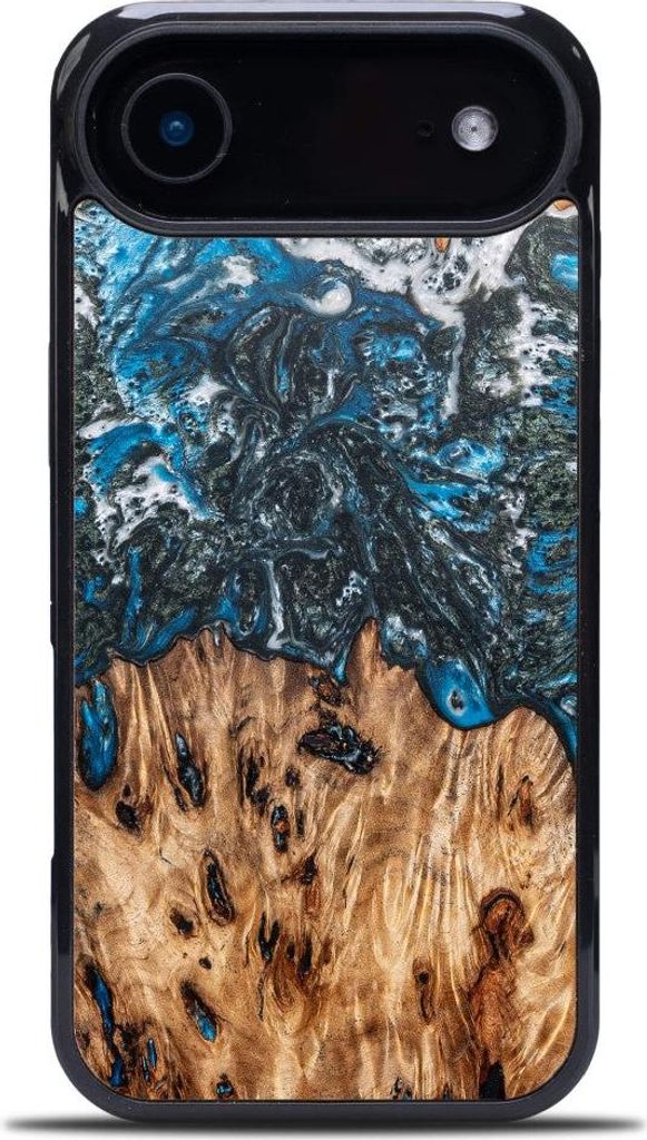 Holzhülle für iPhone Air, Bewood Unique Planets Erde