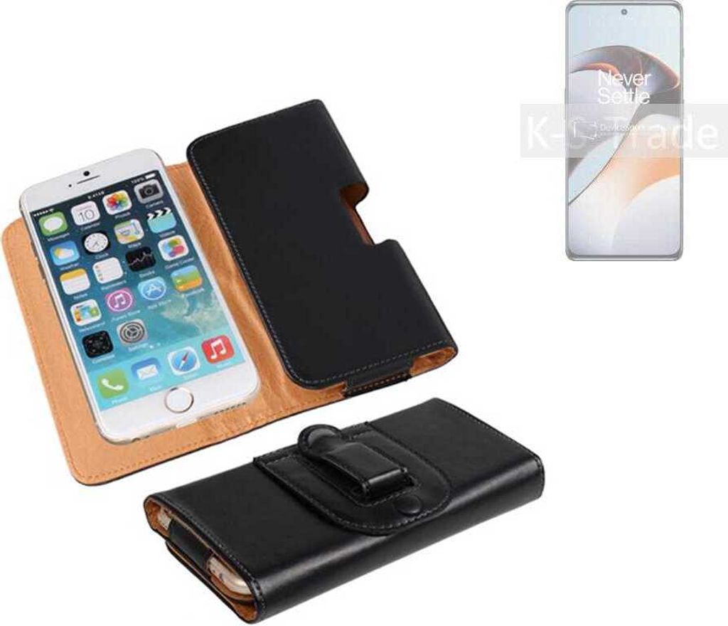 K-S-Trade Schützhülle Handyhülle kompatibel mit OnePlus 11R 5G Holster Gürtel Tasche Schutzhülle Handy-Tasche Smartphone Case Seitentasche