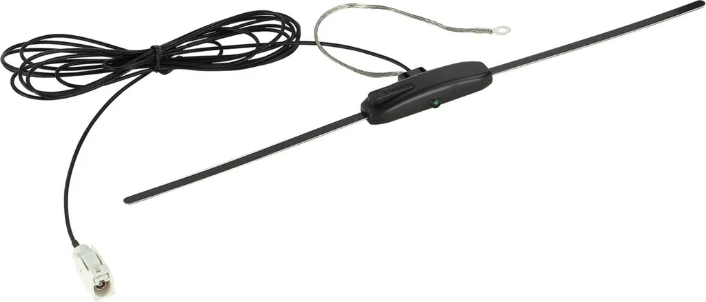 Antenne sur verre AM/FM Fakra B femelle fantôme 12V pour autoradio