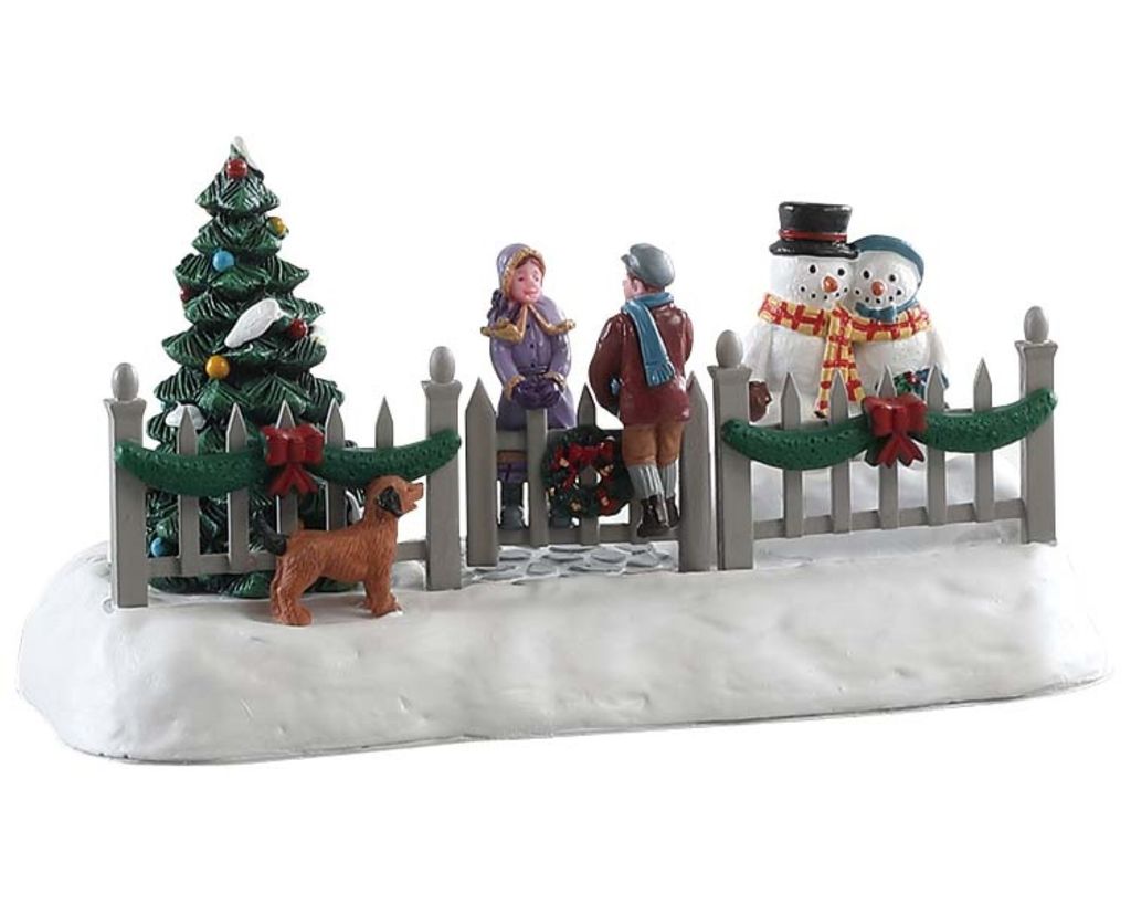 Lemax Treffen am Zaun Winterdorf Winter Deko - Weihnachten Produktbild 