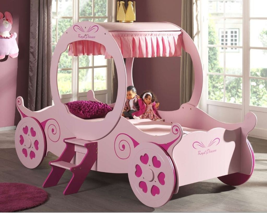 Vipack Kinderbett Kutschenbett Royal Princess, Rosa, Produktbild 