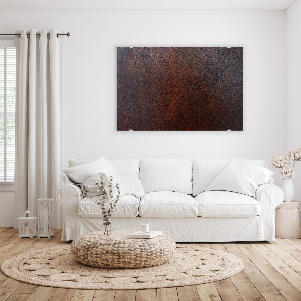 Glasbild Wandbild Grobe Oberfläche 45x30cm in XXL für Wohnzimmer, Schlafzimmer, Badezimmer, Flur