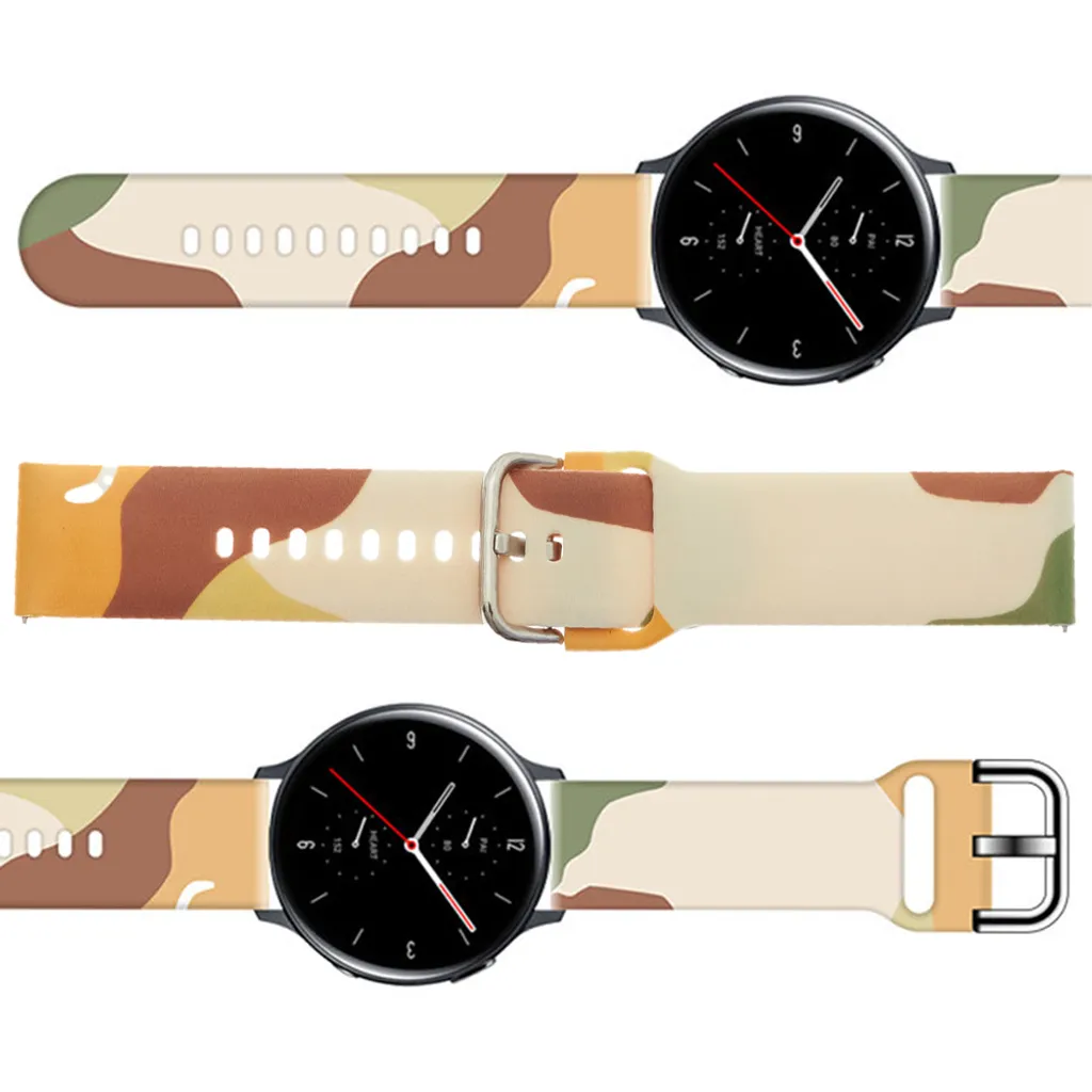 Cinturino Silicone Marrone Moro per Galaxy Watch 46mm - 22mm